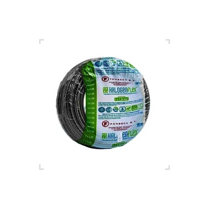 Cable Unipolar Halogen Flex LS0H 1,5mm Negro 100mts FONSECA