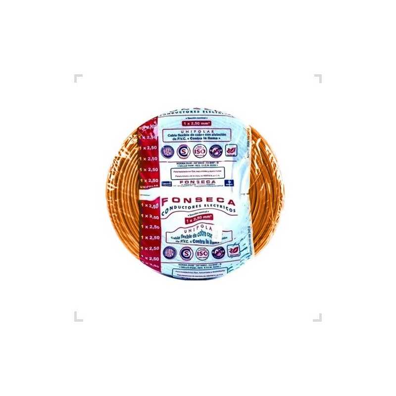 Cable Unipolar 1,5mm Naranja 100mts FONSECA