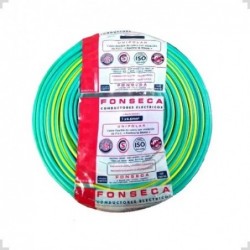 Cable Unipolar 1,5mm Verde/Amarillo 100mts FONSECA