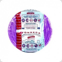 Cable Unipolar 1,5mm Violeta x25mts FONSECA