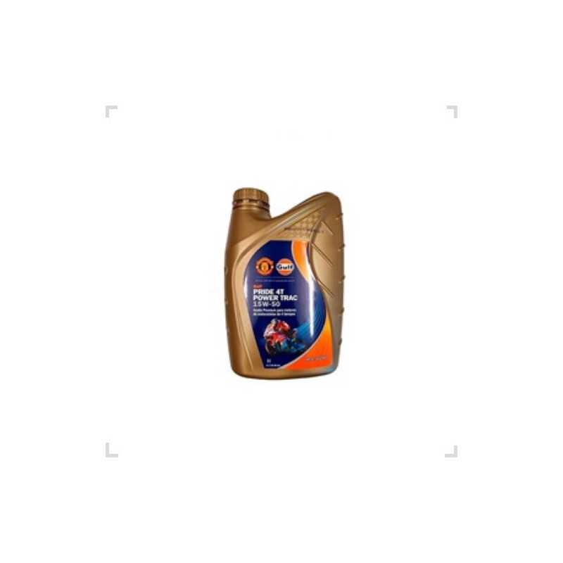 Aceite Power Trac 4T 15w-50 Semi Sintetico 1L GULF