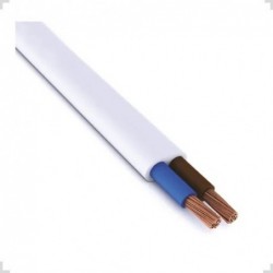 Cable Vaina Chata 2x0,75mm Blanco 100mts FONSECA