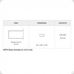 Placa Cielorraso Desmontable 61x122 Cortega 769 m2 ARMSTRONG