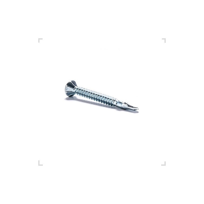 Tornillo Aletado Mecha Zincado 8x1-5/8 x4.000 DIEARG