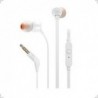 Auricular T110 IN-EAR HeadPhones White JBL