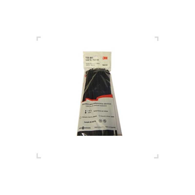 Precinto T22 300mm x 4,7mm x100 Negro 3M