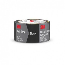 Cinta Ducto Duct Tape 48mm 18,2m Negra 3M