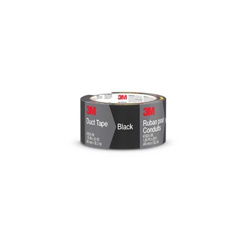 Cinta Ducto Duct Tape 48mm 18,2m Negra 3M