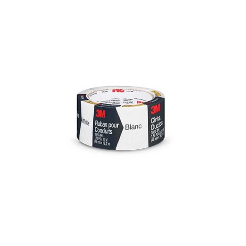 Cinta Ducto Duct Tape 48mm 18,2m Blanca 3M